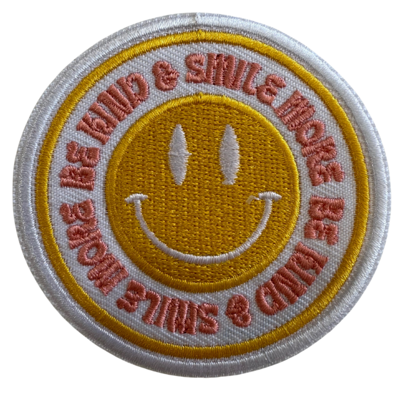 Be kind & smile more patch