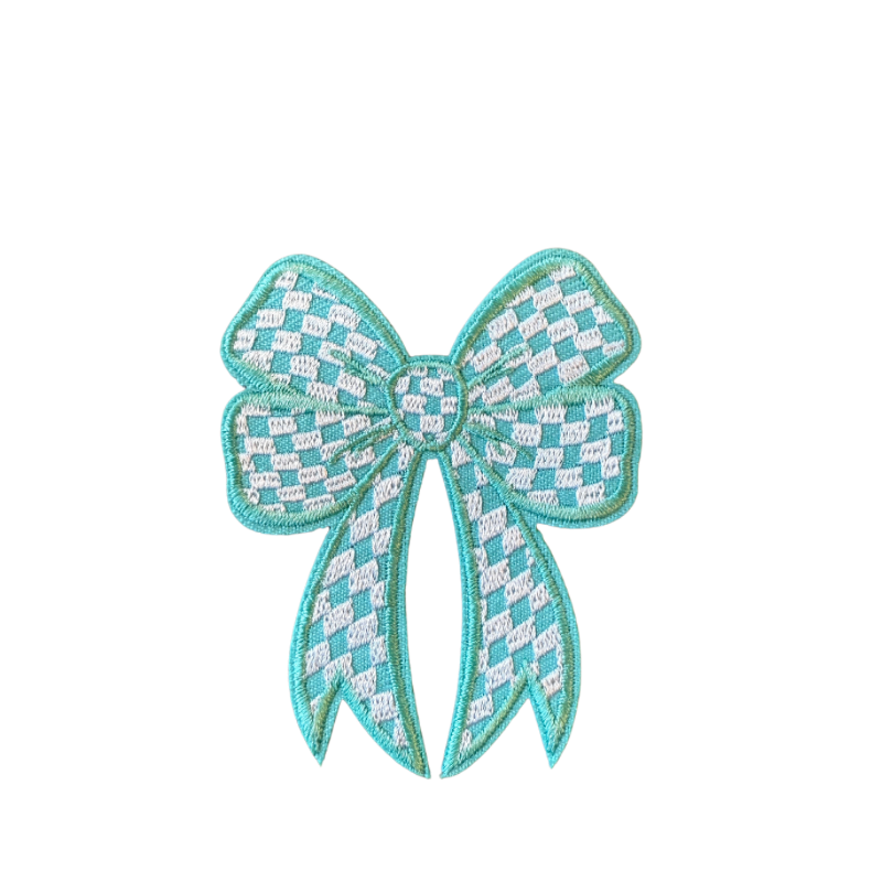Checkered bow patch