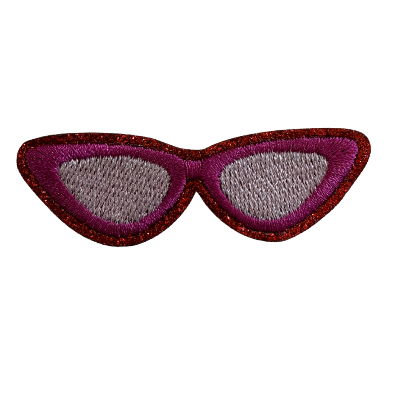 Glittery sunglasses patch