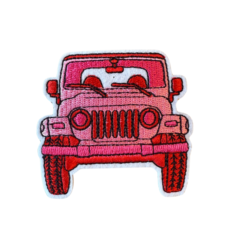 Pink jeep patch