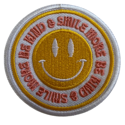 Be kind & smile more patch