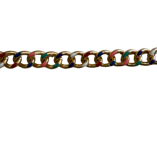Tricolored hat chain