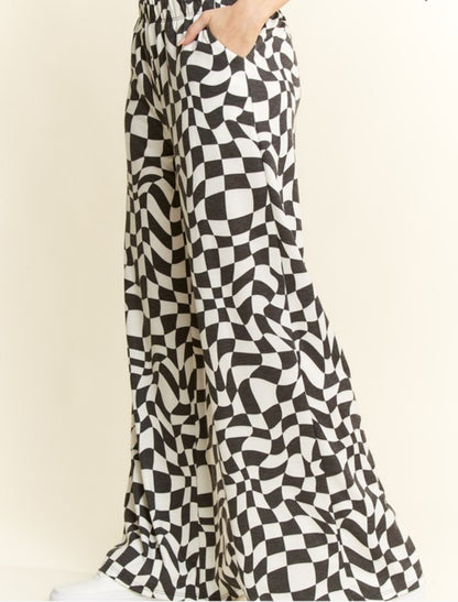 Wavy Checkered Pants