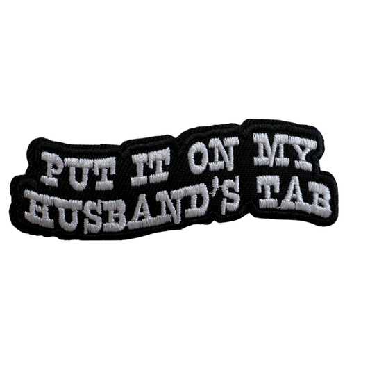 Put it on my husbands tab patch